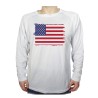 CAMISETA MANGA LARGA BANDERA DE LOS ESTADOS UNIDOS personalizada