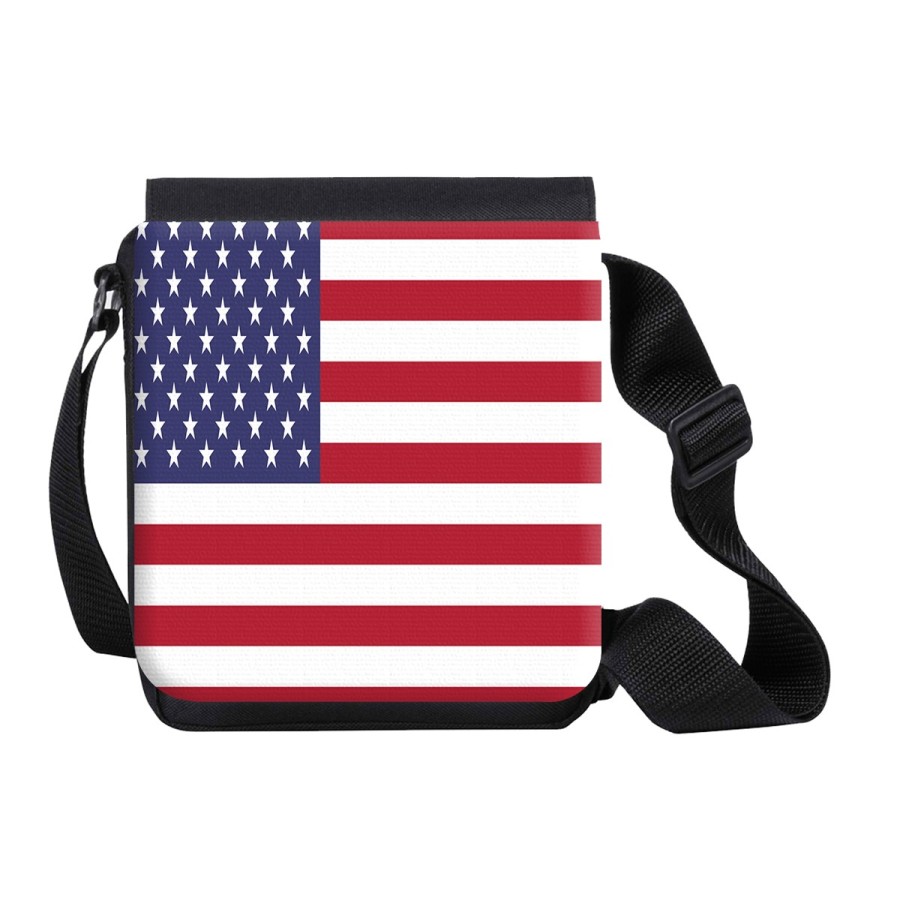 BANDOLERA PEQUEÑA BANDERA DE LOS ESTADOS UNIDOS bolso personalizada