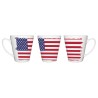 TAZA CÓNICA BANDERA DE LOS ESTADOS UNIDOS conica personalizada