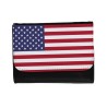 BILLETERA BILLETERO BANDERA DE LOS ESTADOS UNIDOS unisex negro monedero