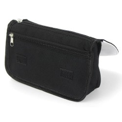 ESTUCHE NECESER DE LONA BANDERA DE LOS ESTADOS UNIDOS unisex negro monedero billetera