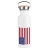 BIDON 750 ML ACERO INOXIDABLE ESTILO RETRO BANDERA DE LOS ESTADOS UNIDOS deporte deportivo botella