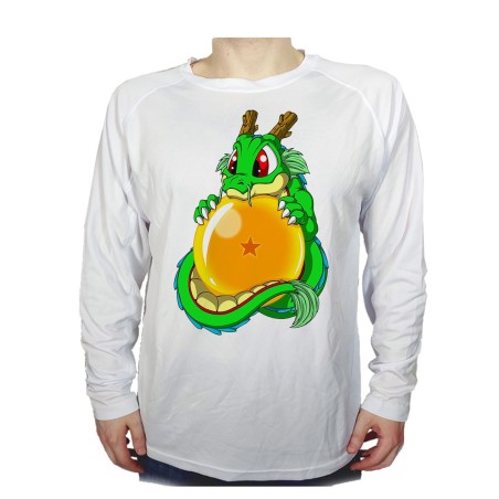 CAMISETA MANGA LARGA dragon ball z super shenron dragon bola personalizada