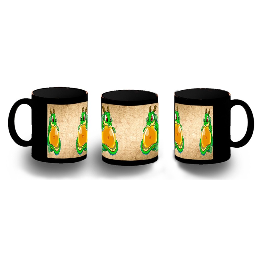 TAZA COMPLETAMENTE NEGRA dragon ball z super shenron dragon bola personalizada