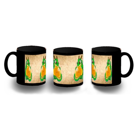 TAZA COMPLETAMENTE NEGRA dragon ball z super shenron dragon bola personalizada
