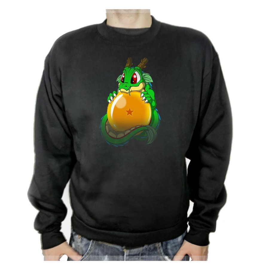 SUDADERA NEGRA dragon ball z super shenron dragon bola adulto poliester algodón personalizada