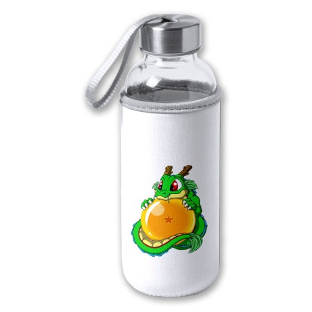 BIDON DE 420 ML CON FUNDA DE NEOPRENO dragon ball z super shenron dragon bola tapon seguridad