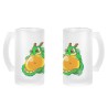 JARRA CERVEZA CRISTAL dragon ball z super shenron dragon bola esmerilada esmerilado 500ml