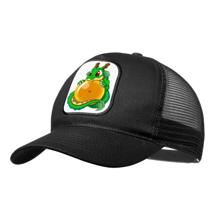 GORRA NEGRA CON REJILLA dragon ball z super shenron dragon bola moda deporte