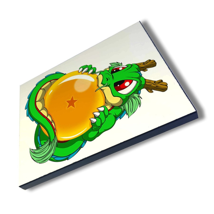 PANEL FOTOGRÁFICO DECORATIVO dragon ball z super shenron dragon bola cuadro acabado brillante elegante pared