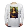 CAMISETA MANGA LARGA GIOCONDA MONALISA CUADRO ARTE personalizada