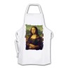 DELANTAL GIOCONDA MONALISA CUADRO ARTE cocina personalizado