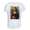 CAMISETA TACTO ALGODÓN GIOCONDA MONALISA CUADRO ARTE cómoda personalizada