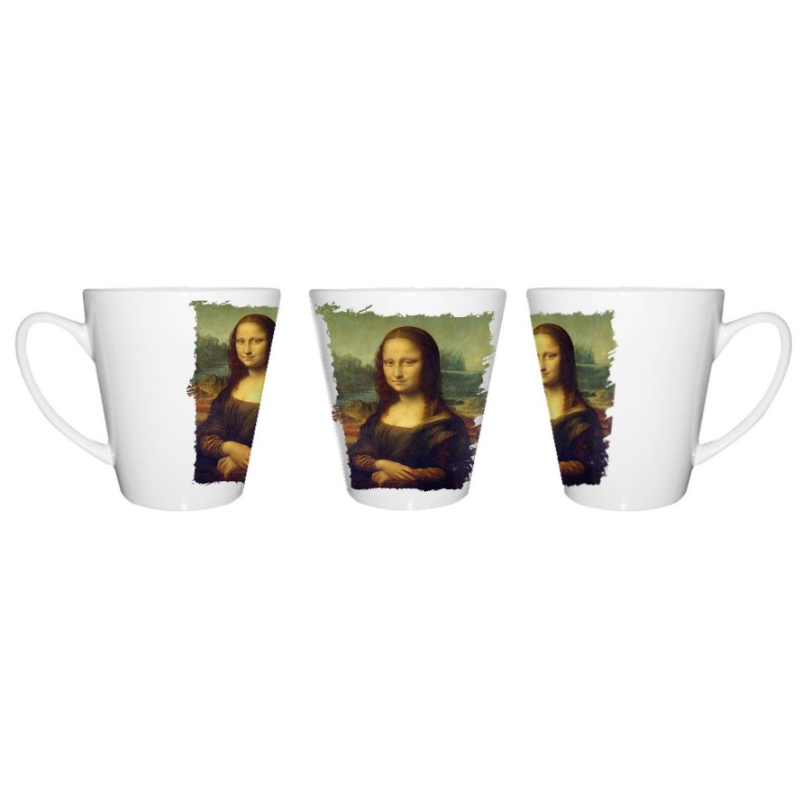 TAZA CÓNICA GIOCONDA MONALISA CUADRO ARTE conica personalizada