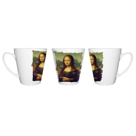 TAZA CÓNICA GIOCONDA MONALISA CUADRO ARTE conica personalizada