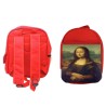 MOCHILA ROJA GIOCONDA MONALISA CUADRO ARTE backpack rucksak