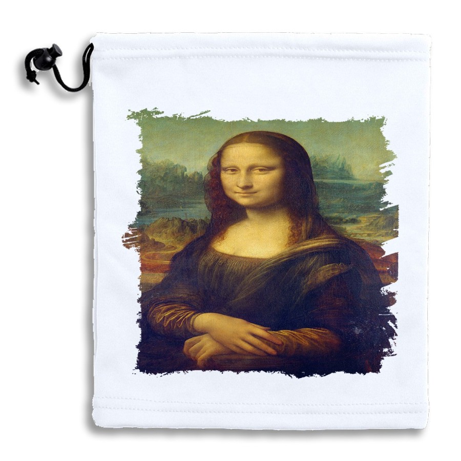 BRAGA GORRO POLAR AJUSTABLE GIOCONDA MONALISA CUADRO ARTE POLIESTER INVIERNO PERSONALIZADA