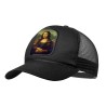 GORRA NEGRA CON REJILLA GIOCONDA MONALISA CUADRO ARTE moda deporte