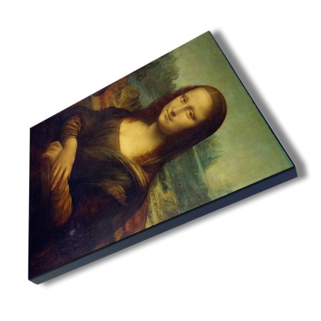 PANEL FOTOGRÁFICO DECORATIVO GIOCONDA MONALISA CUADRO ARTE cuadro acabado brillante elegante pared