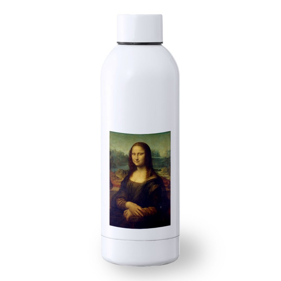 BIDON 500 ML ACERO INOXIDABLE GIOCONDA MONALISA CUADRO ARTE deporte deportivo botella senderismo