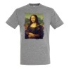 CAMISETA GRIS MEZCLA GIOCONDA MONALISA CUADRO ARTE moda verano personalizada