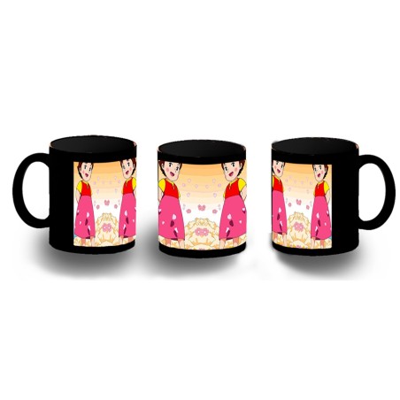 TAZA COMPLETAMENTE NEGRA HEIDI ABUELO SERIE ANTIGUA ANIME personalizada