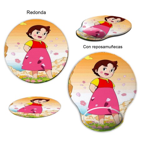 ALFOMBRILLA REDONDA HEIDI ABUELO SERIE ANTIGUA ANIME pc raton