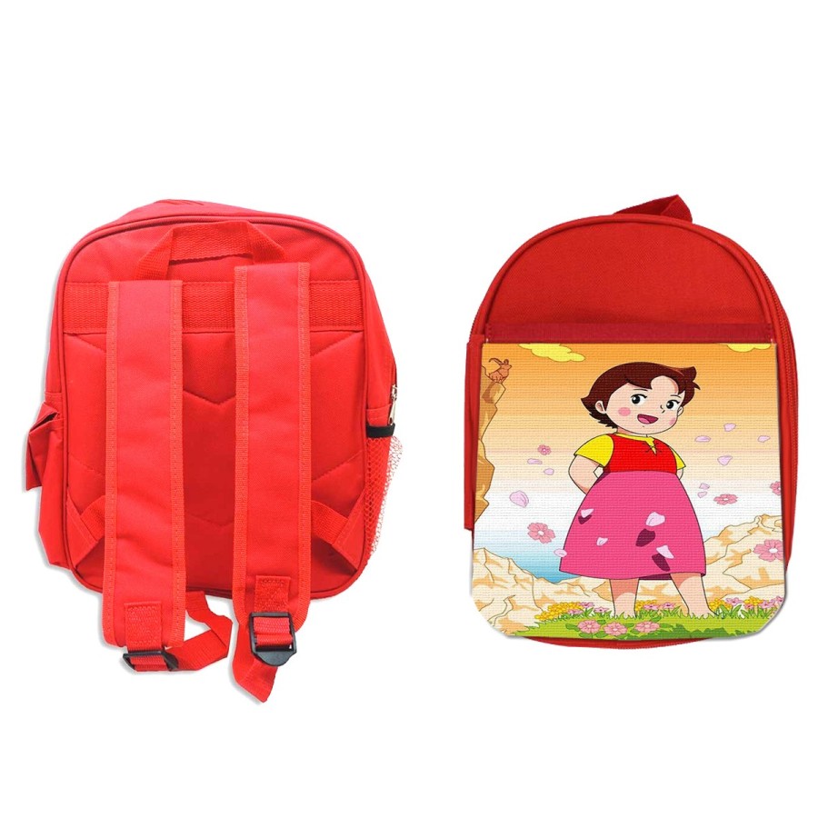 MOCHILA ROJA HEIDI ABUELO SERIE ANTIGUA ANIME backpack rucksak