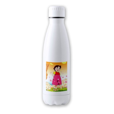 BIDON 700 ML ACERO INOXIDABLE HEIDI ABUELO SERIE ANTIGUA ANIME tapon seguridad botella