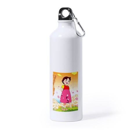 BIDON GRANDE 800 ML ACERO INOXIDABLE HEIDI ABUELO SERIE ANTIGUA ANIME deporte deportivo mosqueton botella