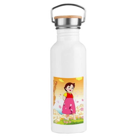 BIDON 750 ML ACERO INOXIDABLE ESTILO RETRO HEIDI ABUELO SERIE ANTIGUA ANIME deporte deportivo botella