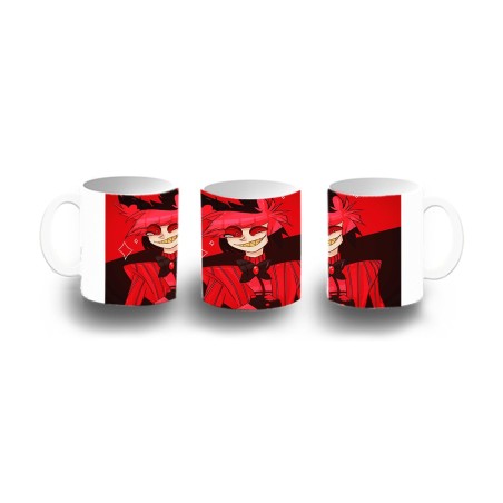 TAZA DE PLASTICO HAZBIN HOTEL ALASTOR niños personalizada
