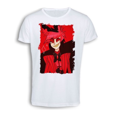 CAMISETA TACTO ALGODÓN HAZBIN HOTEL ALASTOR cómoda personalizada