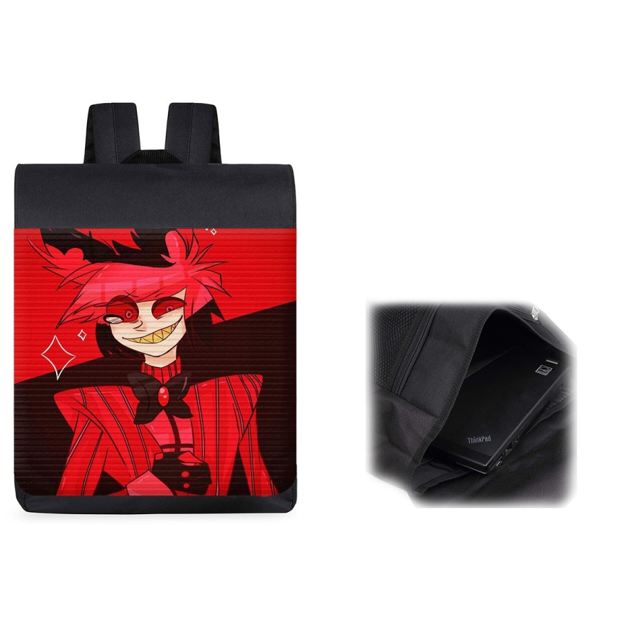 PACK MOCHILA Y ESTUCHE HAZBIN HOTEL ALASTOR material escolar