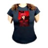 CAMISETA NEGRA MUJER HAZBIN HOTEL ALASTOR oferta personalizada