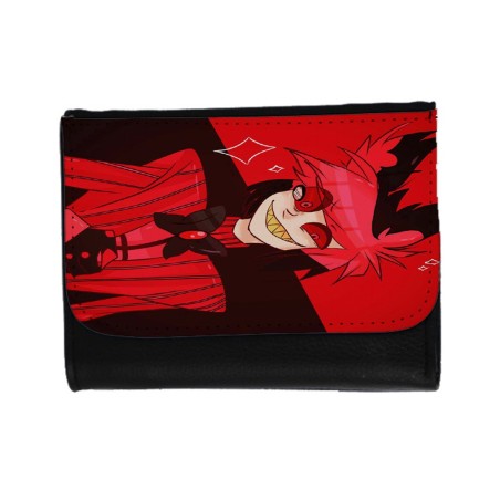 BILLETERA BILLETERO HAZBIN HOTEL ALASTOR unisex negro monedero