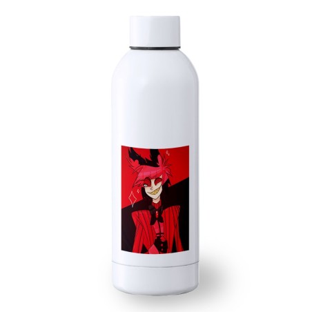 BIDON 500 ML ACERO INOXIDABLE HAZBIN HOTEL ALASTOR deporte deportivo botella senderismo