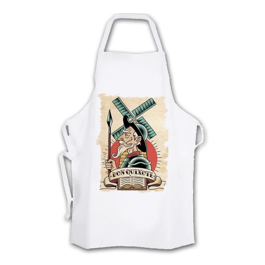 DELANTAL DON QUIJOTE DE LA MANCHA cocina personalizado