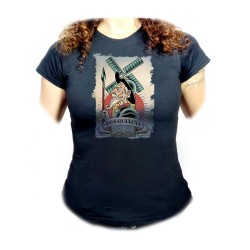 CAMISETA NEGRA MUJER DON...
