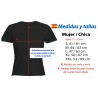 CAMISETA NEGRA MUJER DON QUIJOTE DE LA MANCHA oferta personalizada