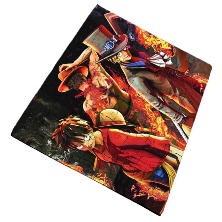 PUZZLE DE TAMAÑO Y PIEZAS A ELEGIR ONEPIECE LUFFY PELIGRO rompecabezas educativo puzle