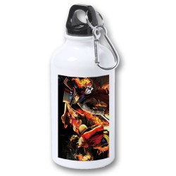 BIDON 400ML METALICO ONEPIECE LUFFY PELIGRO para viaje y deporte