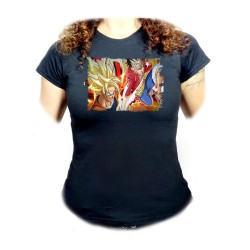 CAMISETA NEGRA MUJER LUFFY...