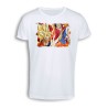 CAMISETA TACTO ALGODÓN LUFFY VS GOKU ANIME SHONEN cómoda personalizada