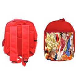 MOCHILA ROJA LUFFY VS GOKU...