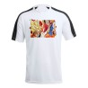 CAMISETA TÉCNICA FRANJA MANGAS NEGRA LUFFY VS GOKU ANIME SHONEN personalizada