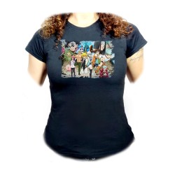 CAMISETA NEGRA MUJER ANIME...