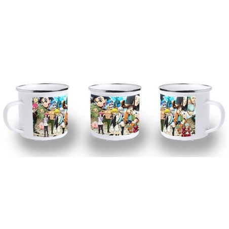 TAZA METALICA ANIME LOS 7 PECADOS CAPITALES MANGA SERIE metal personalizada