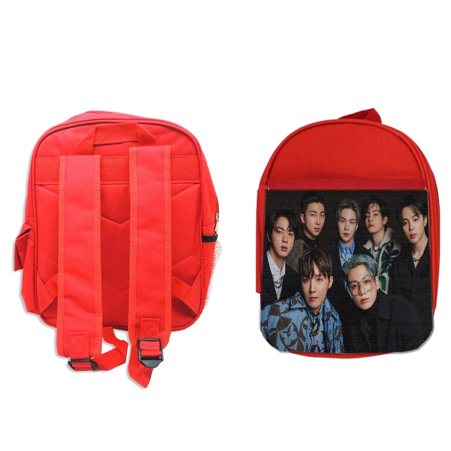 MOCHILA ROJA BTS Yet To Come Dynamite Butter IDOL music escolar personalizado