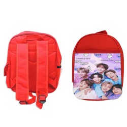 MOCHILA ROJA BTS grupo...